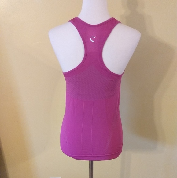 Fushia athletic sports racer top sz large *B - Picture 3 of 5
